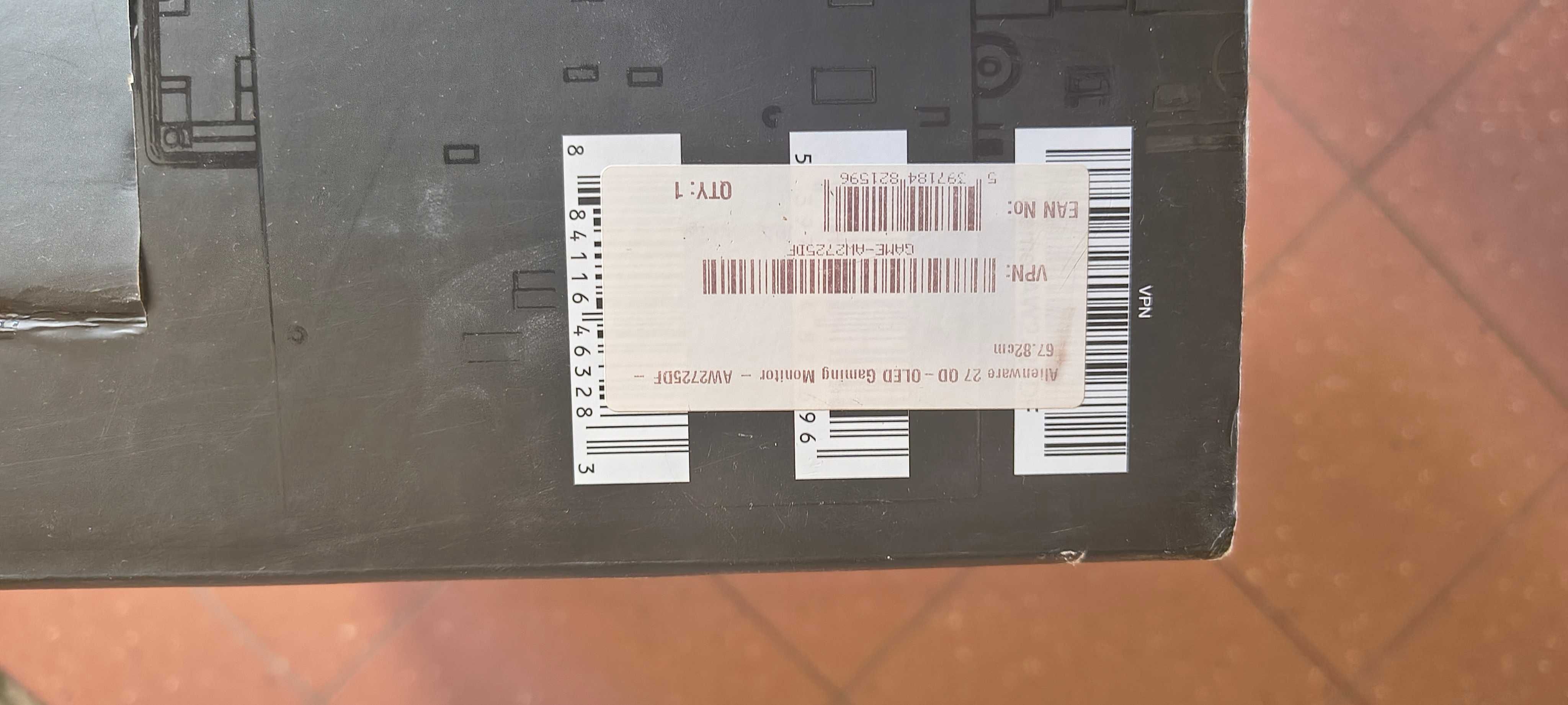 QD-OLED Alienware AW2725DF 1400p 360hz 27" 0.03ms