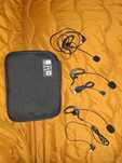 Auriculares e Bolsa tudo novo