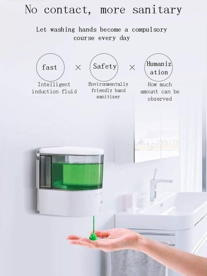 Dozownik mydła bez wiercenia automatyczny czujnik dozownik mydła 600ml