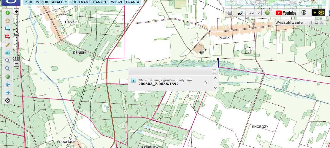 Bstok 28km wąska działka 2300m2 za 37tys z warunkami zabudowy Ploski