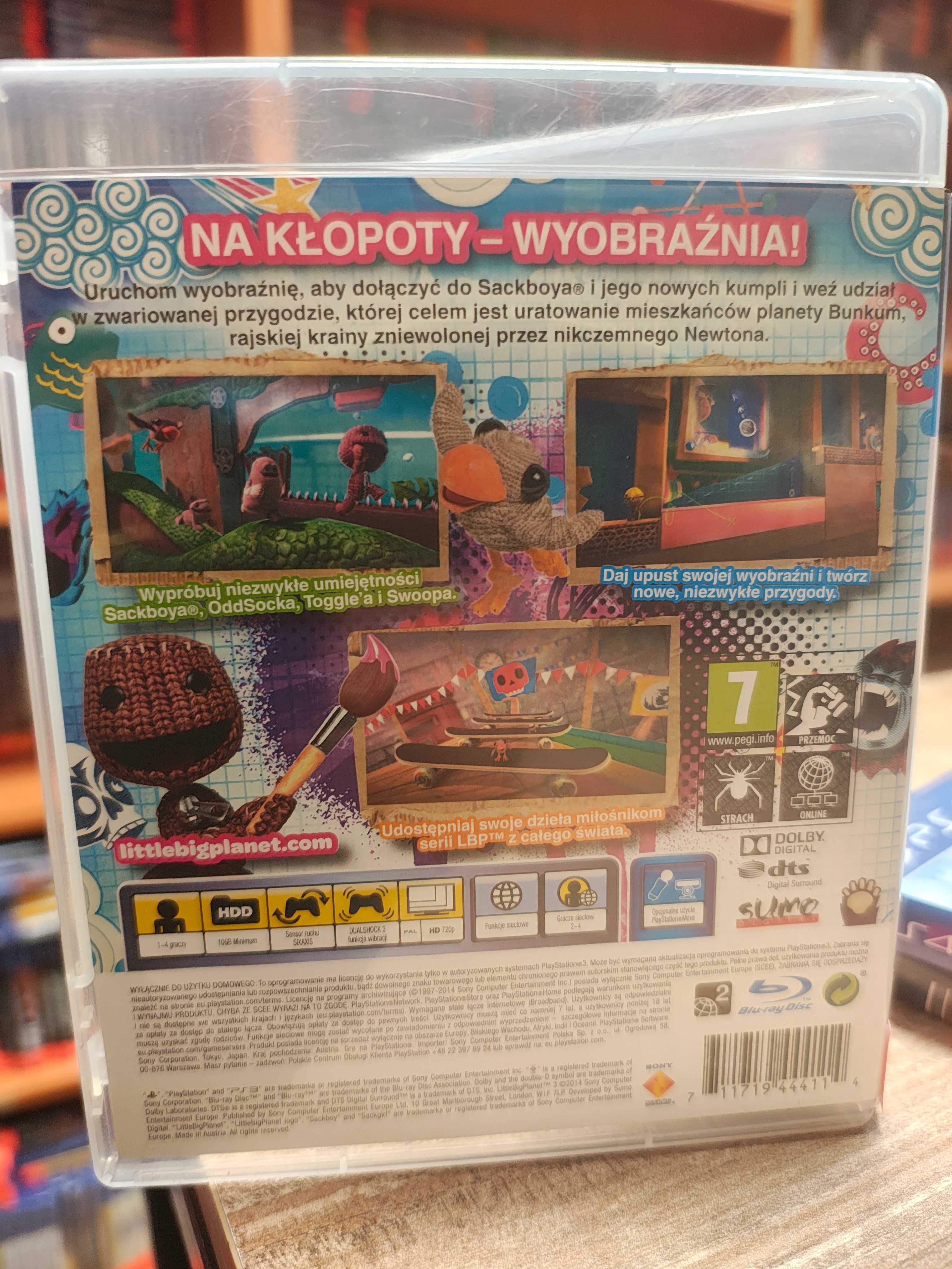Little Big Planet 3 PlayStation 3 PS3 PL 4 Osoby j Mario SklepRetroWWA