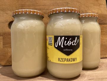 Miód rzepakowy HURT ,możliwa wysyłka, od pszczelarza