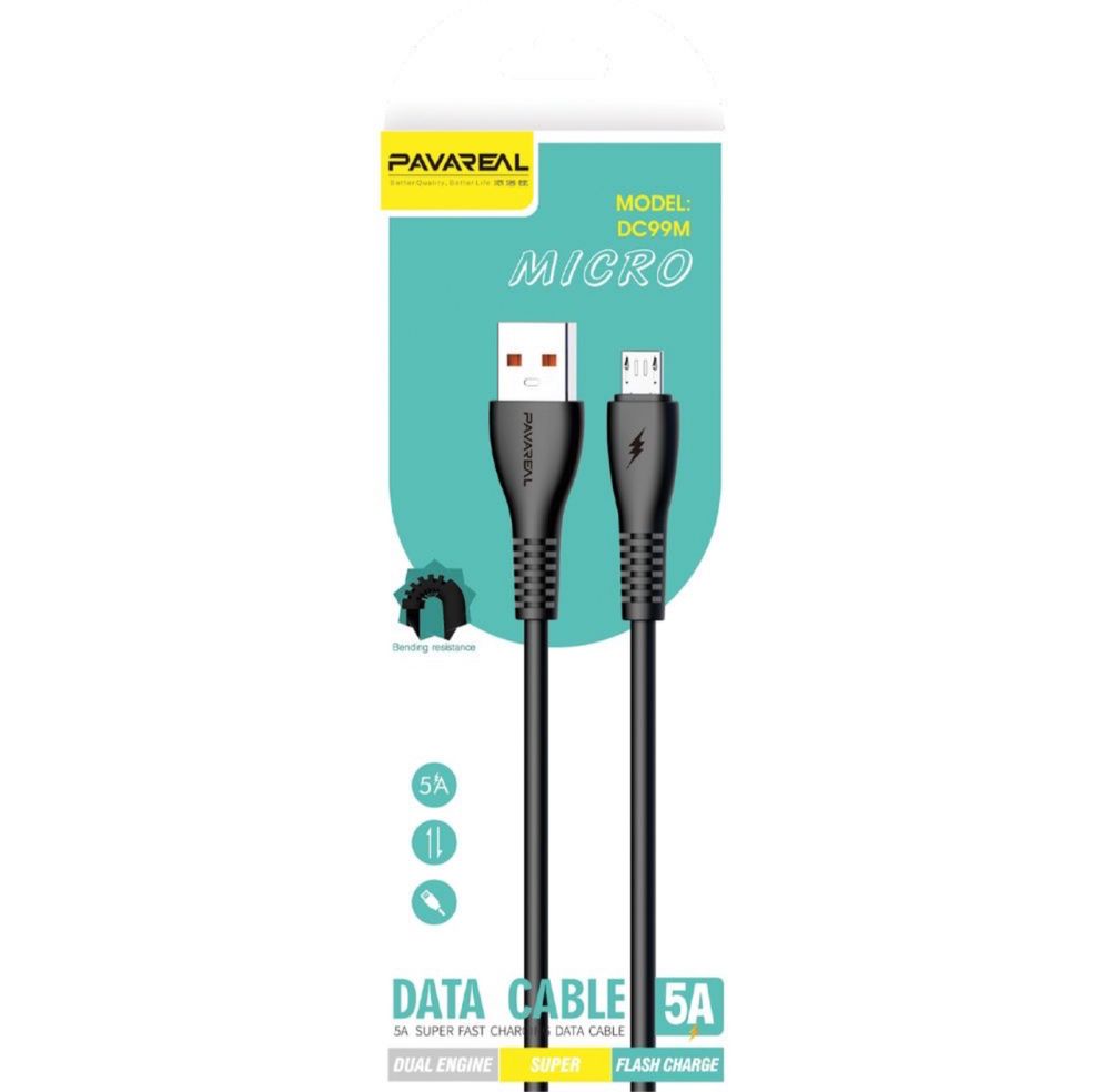 PAVAREAL kabel USB do Micro 5A PA-DC99M 1 m. czarny