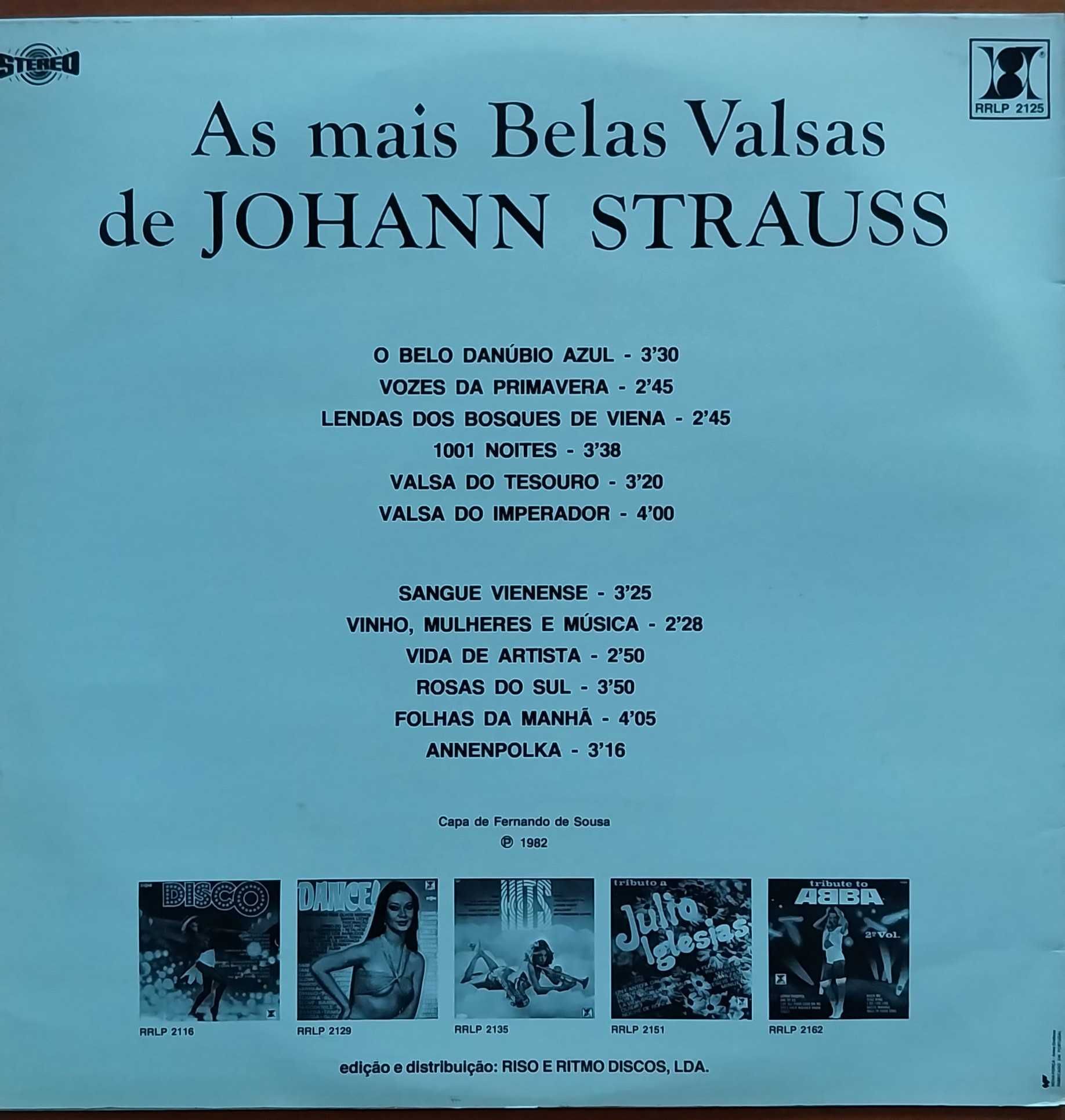 vinil: “As mais belas valsas de Johann Strauss”