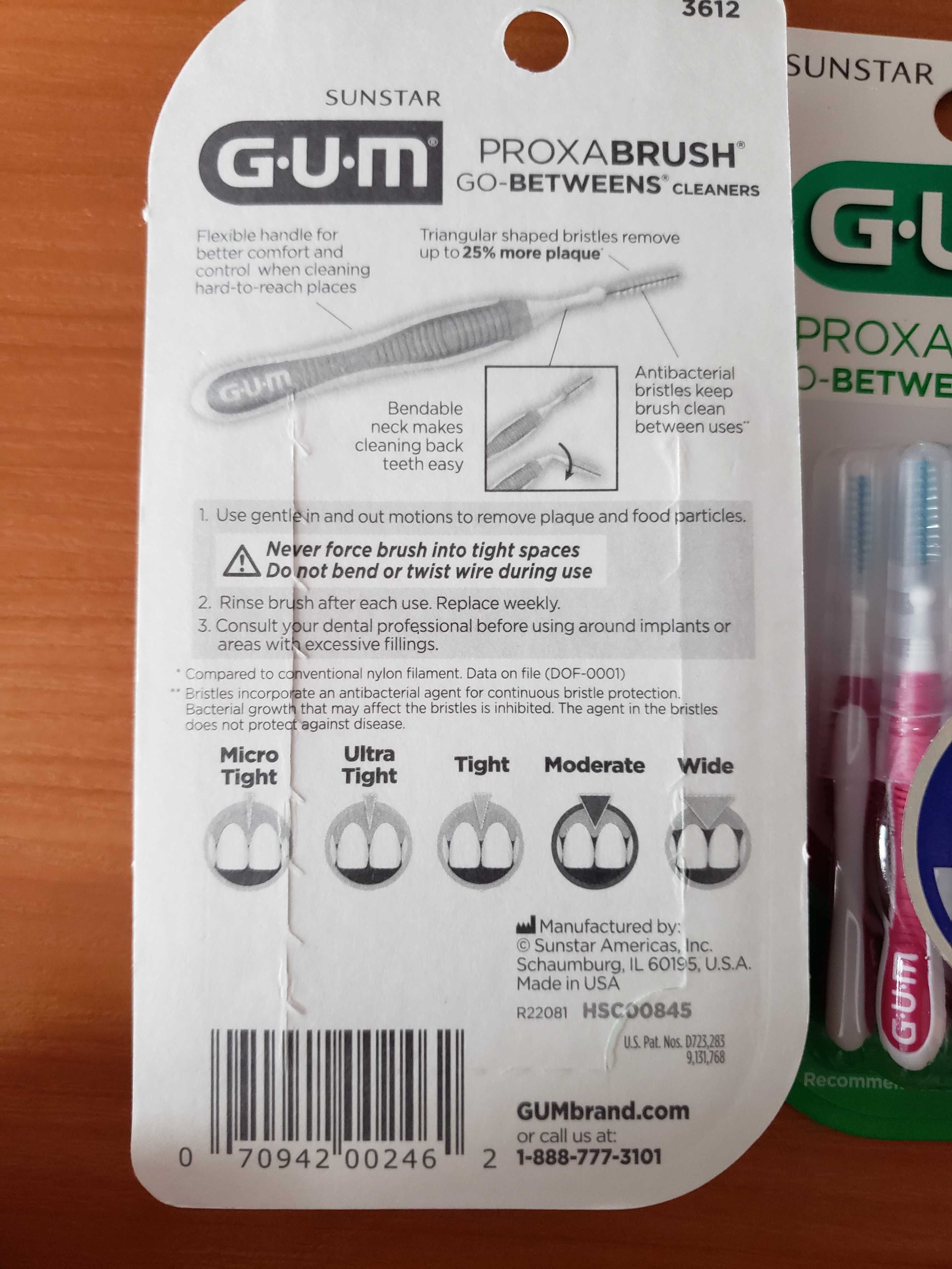 Міжзубна щітка Йоржики для зубів GUM США
