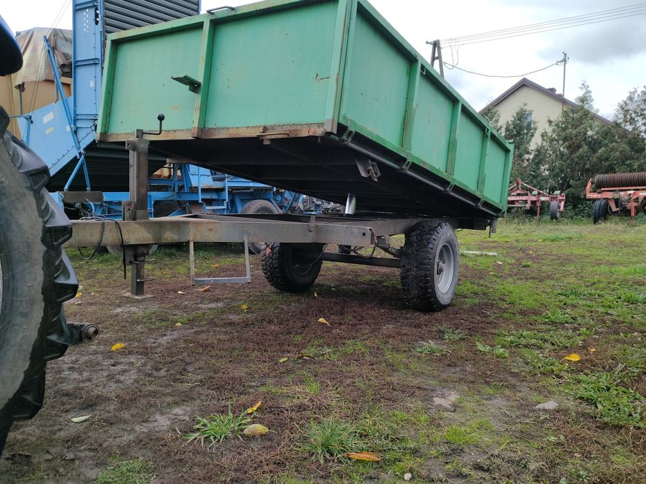 Przyczepa jednoosiowa, wywrotka, dwukolka