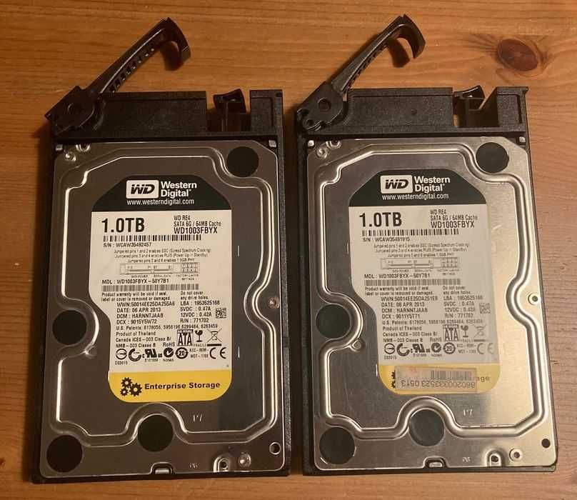 Par HDD WD RE4 Enterprise 1TB