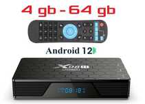 Смарт приставка 2024 року X98H PRO 4гб 64гб Андроїд 12 Allwinner H618