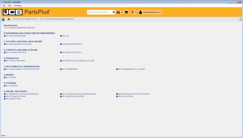 JCB Service Parts plus oraz Parts Pro LAPTOP! ZAINSTALOWANY PROGRAM