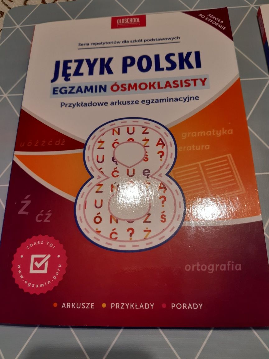 Książki NOWE egzamin ósmoklasisty