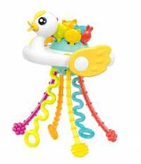 Zabawka sensoryczna montessori zabawa sznurkami - kaczka