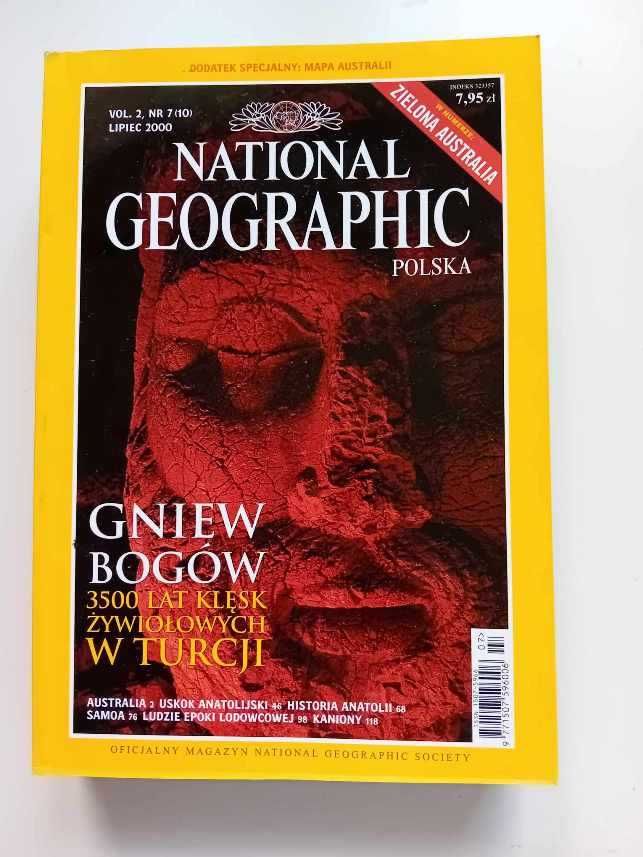 National Geographic Polska cały rocznik 2000, 12 zeszytów.