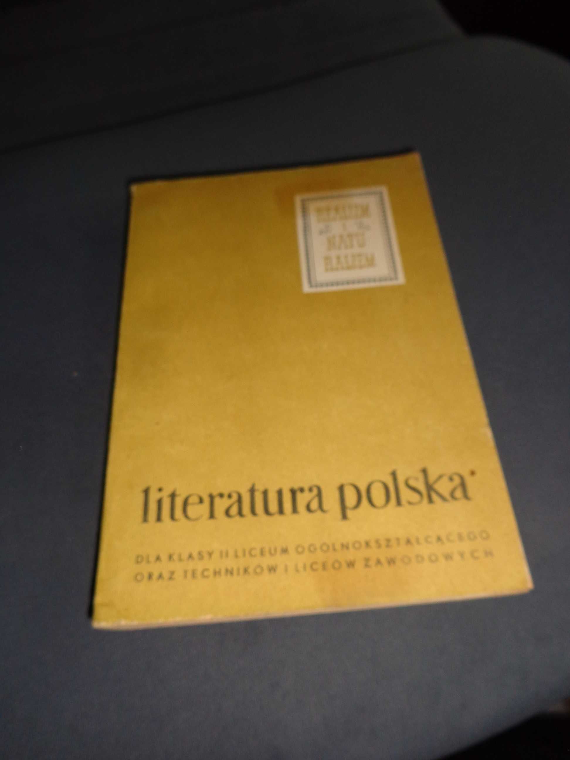 Literatura polska , do Liceum ogólnokształcacego klasy II