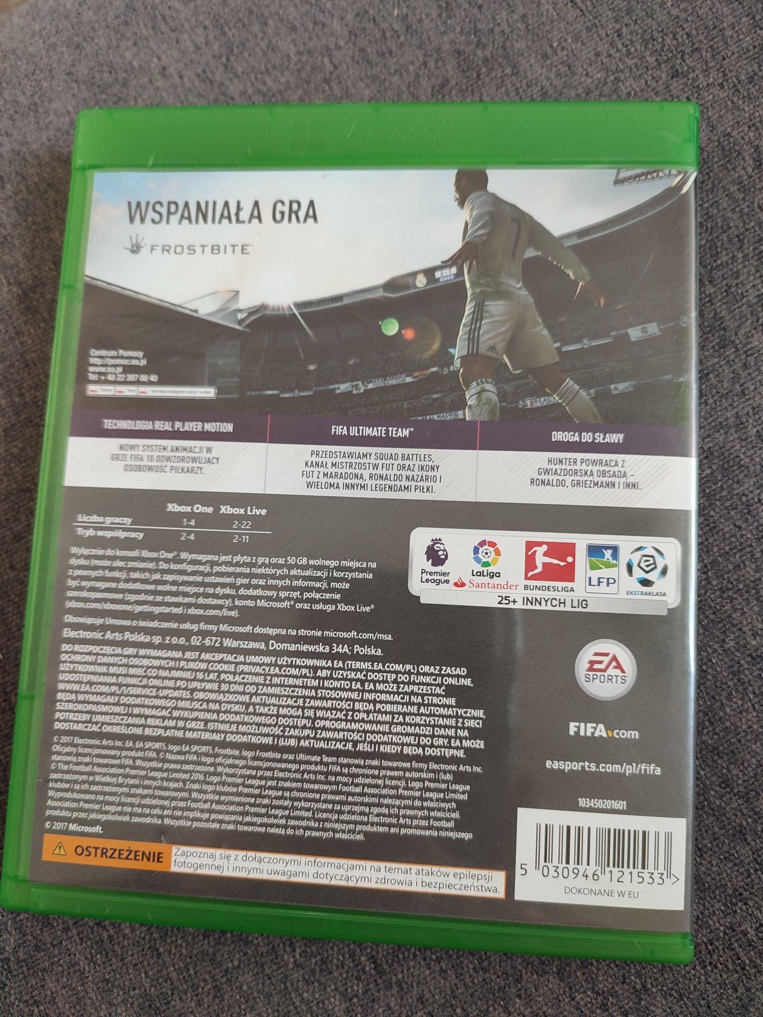 FIFA 18 Xbox one stan idealny