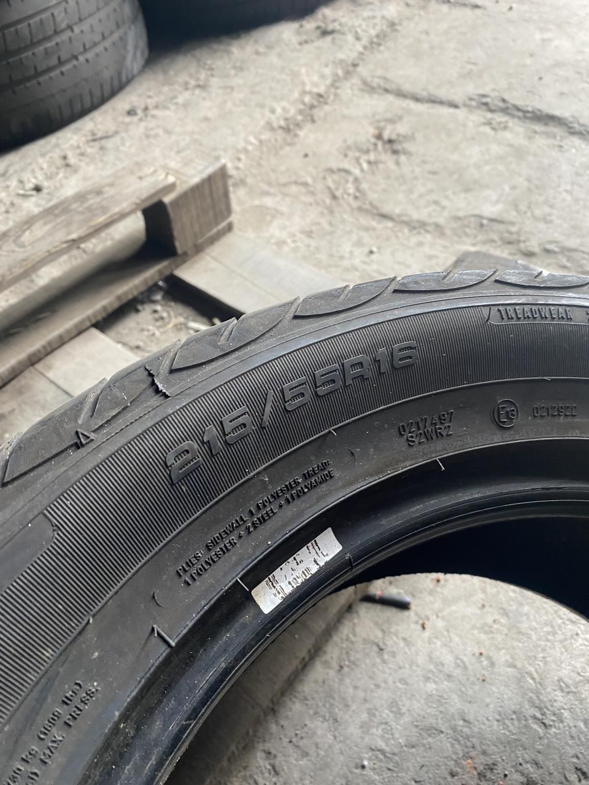 215.55.16 Fulda 2шт лето БУ склад шины резина из Европы 55 R16