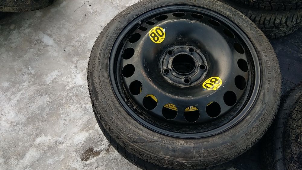 Докатка запаска 5x110 R16 таблетка Opel Astra Vectra Zafira Volksvagen