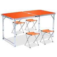 Стіл розкладний раскладной стол+4 стула стіл для пікніку відпочинку
