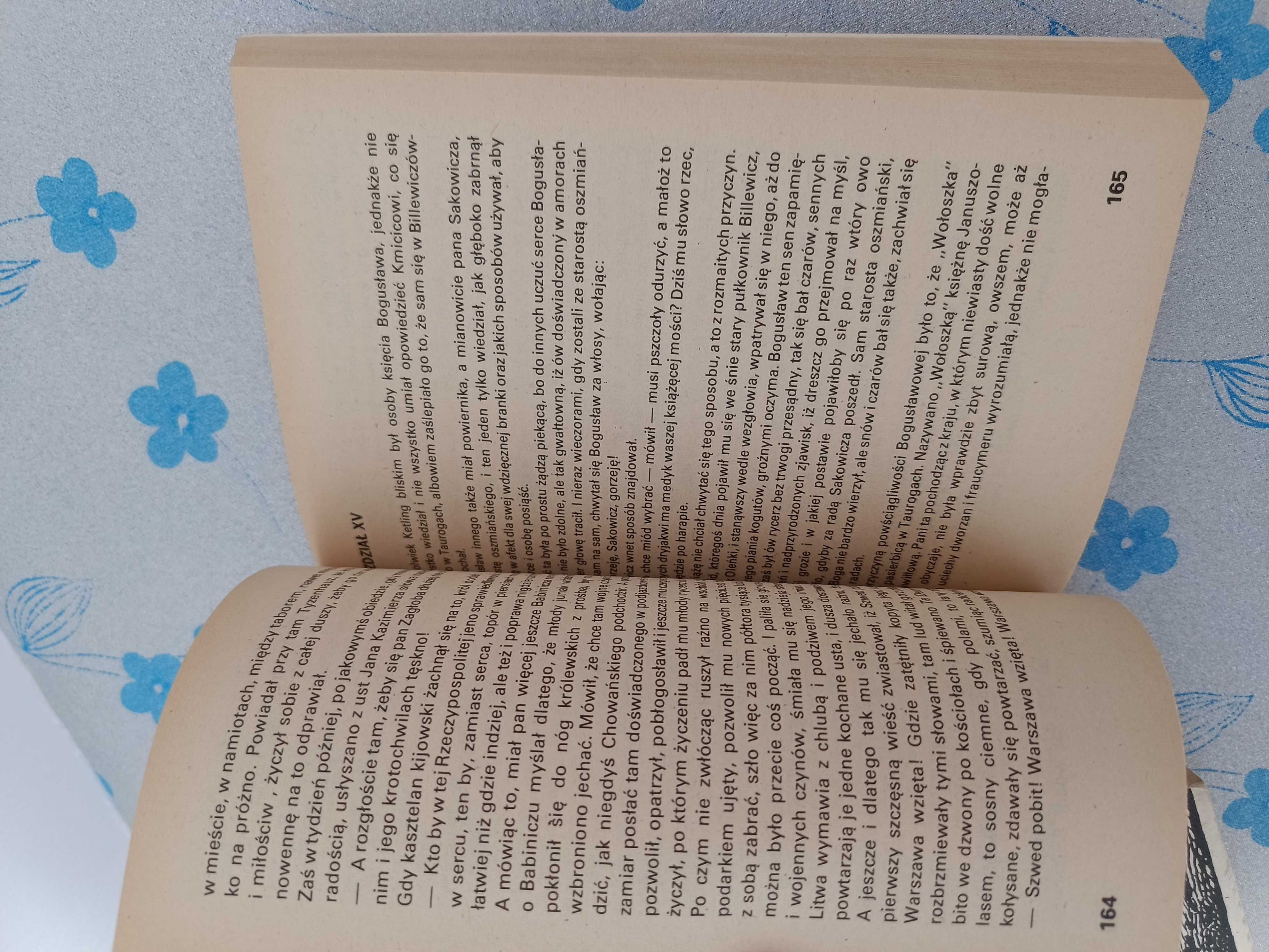 Ksiażka Potop Henryk Sienkiewicz 3 tomy PIW 1980 rok