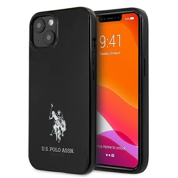 Etui U.S. Polo Assn. do iPhone 13/14/15 6.1" Czarny z Logo Koników