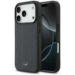 Etui Mercedes Leather Laurel Leaves Stripes MagSafe na iPhone 17 Pro -