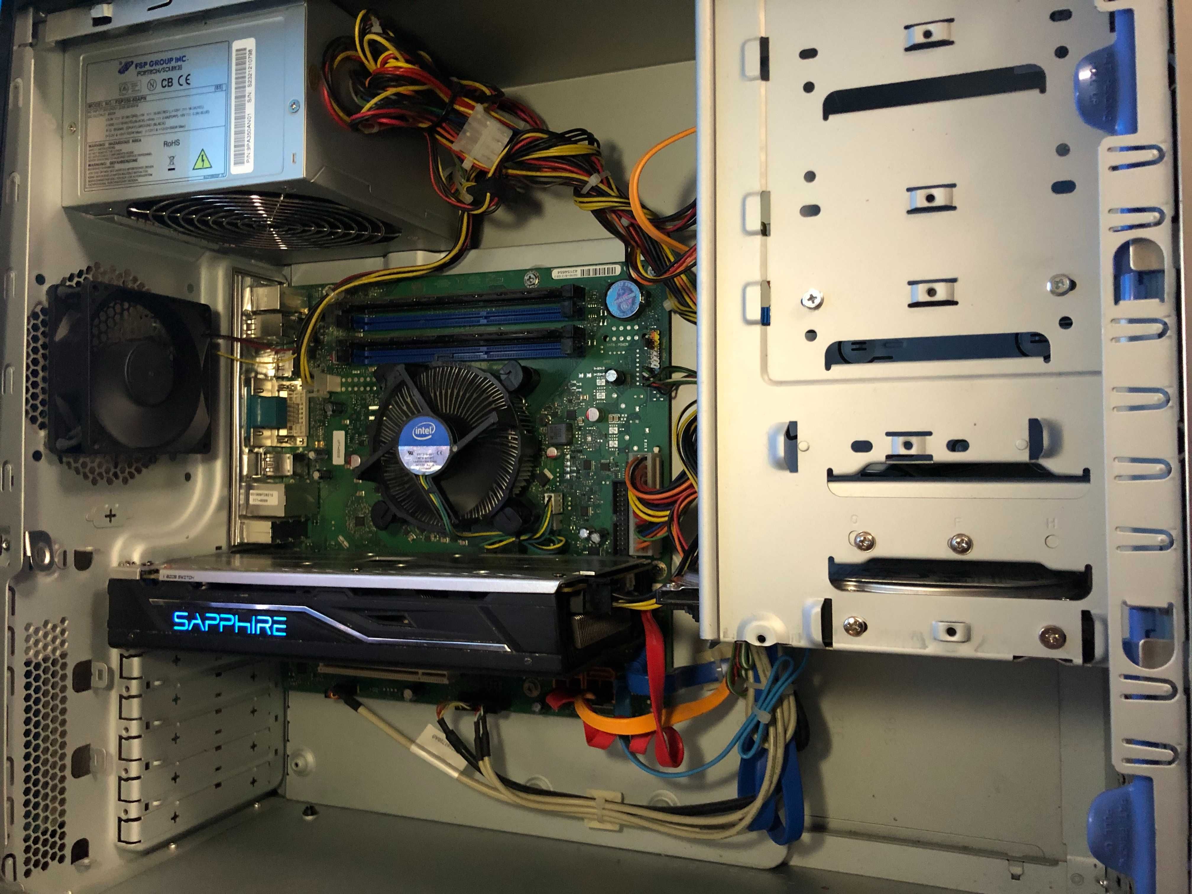 Игровой ПК Intel i5/16Gb/RX470/SSD128+500 компьютер системный блок