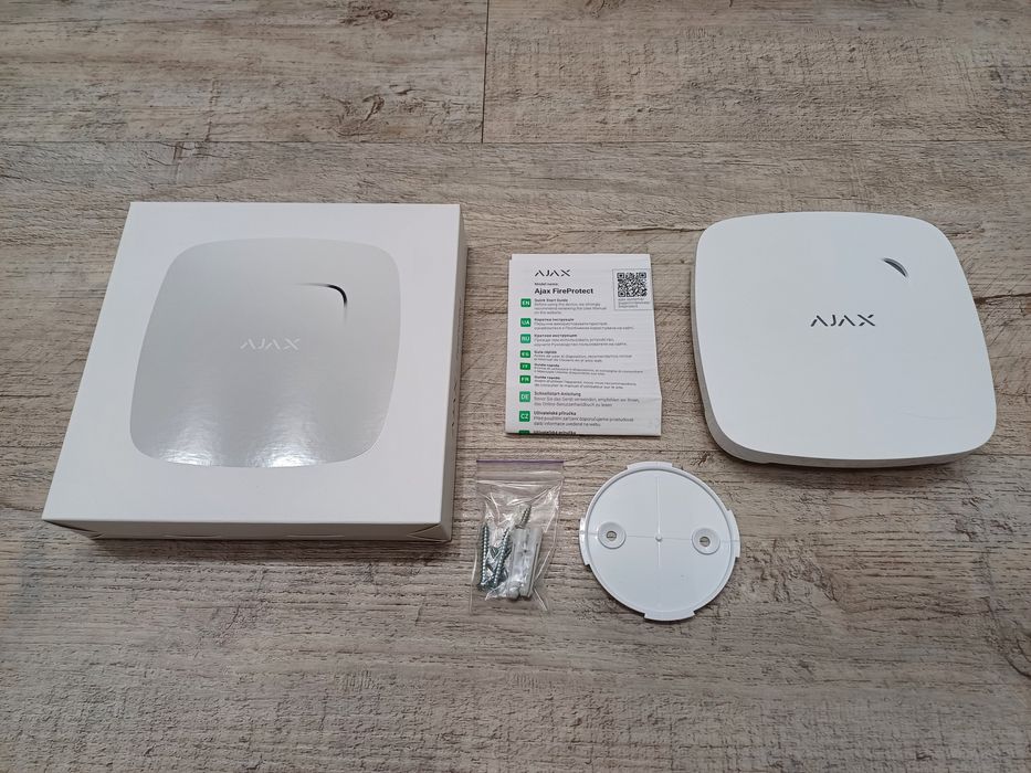 Датчик диму Ajax FireProtect White
