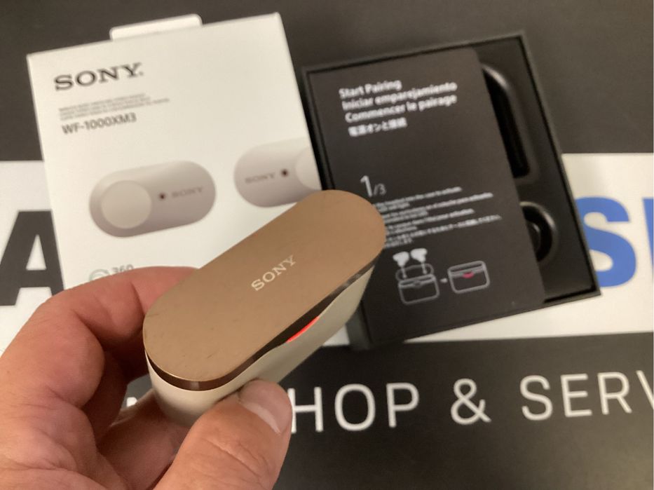 Sluchawki bezprzewodowe Sony WF-1000XM3 Platinium silver noise cancel