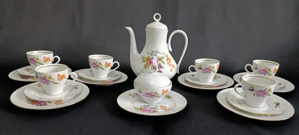 Porcelanowy komplet ILMENAU do kawy / herbaty dla 6 osób