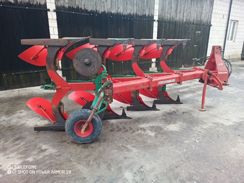 Kverneland 4 skiby resor non stop nowe dokładnie overum hydraulik pług