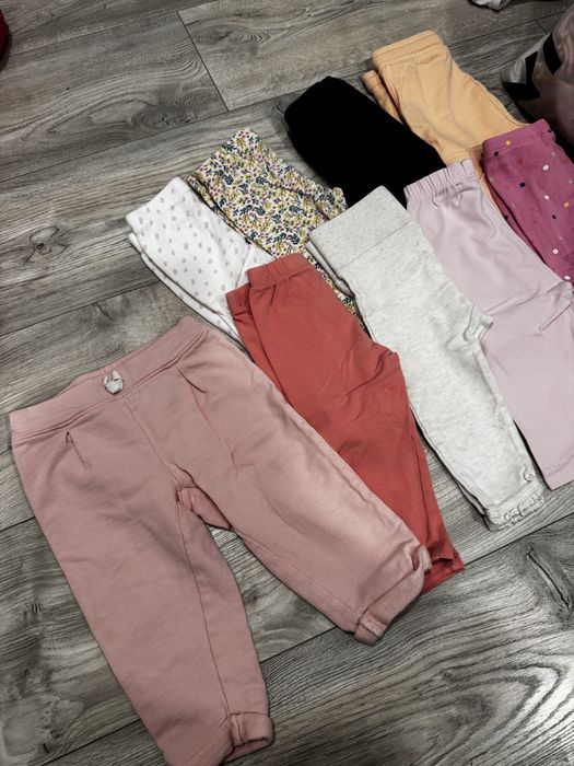 Zestaw legginsow dla dziewczynki 8 szt rozmiar 80
