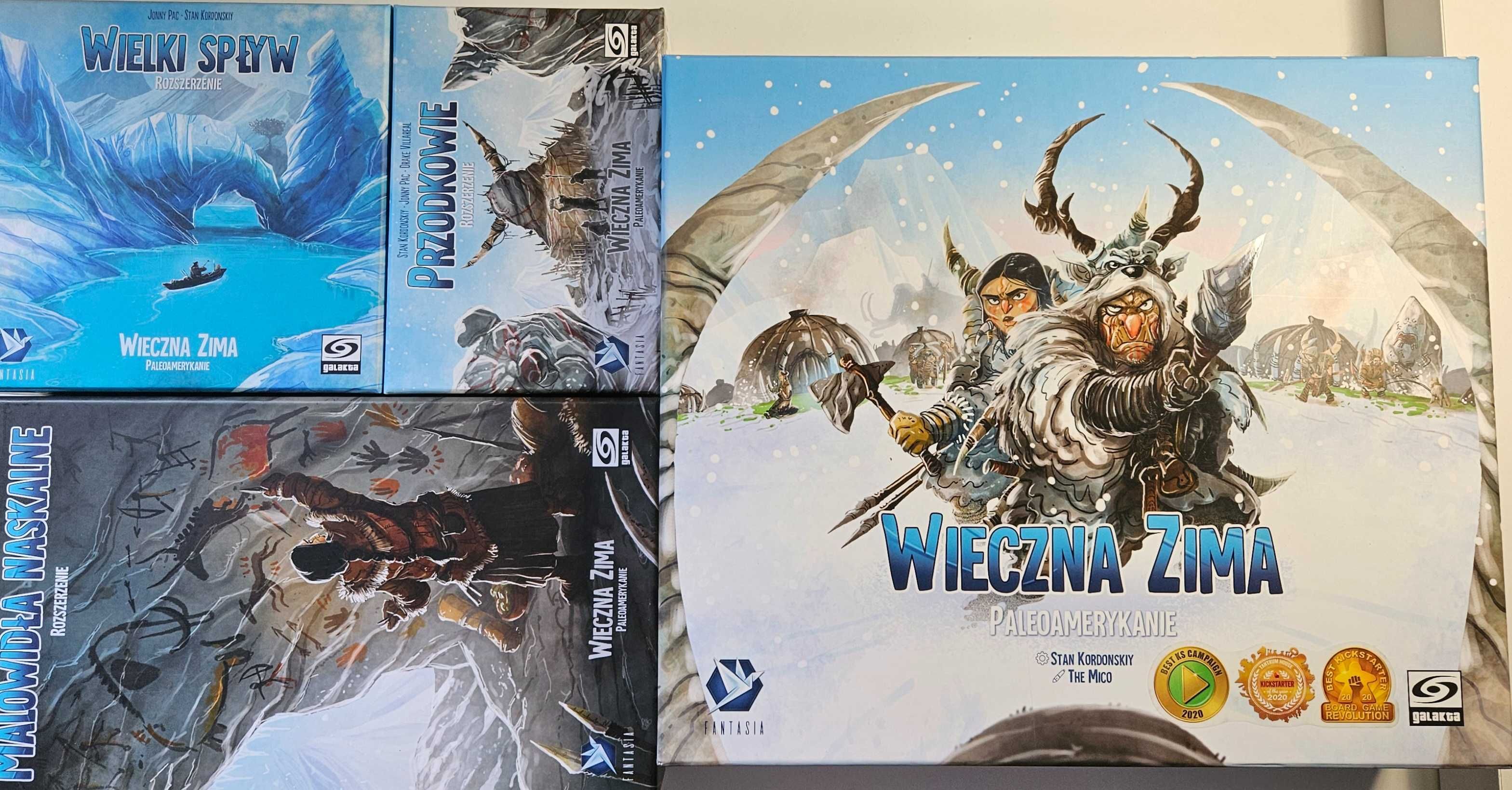 Gra planszowa Wieczna Zima + wszystkie 6 dodatków + Mammut