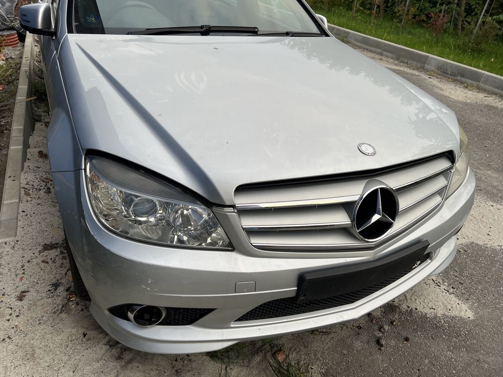 Mercedes w204 Przód Kompletny Europa Srebrny amg  maska zderzak