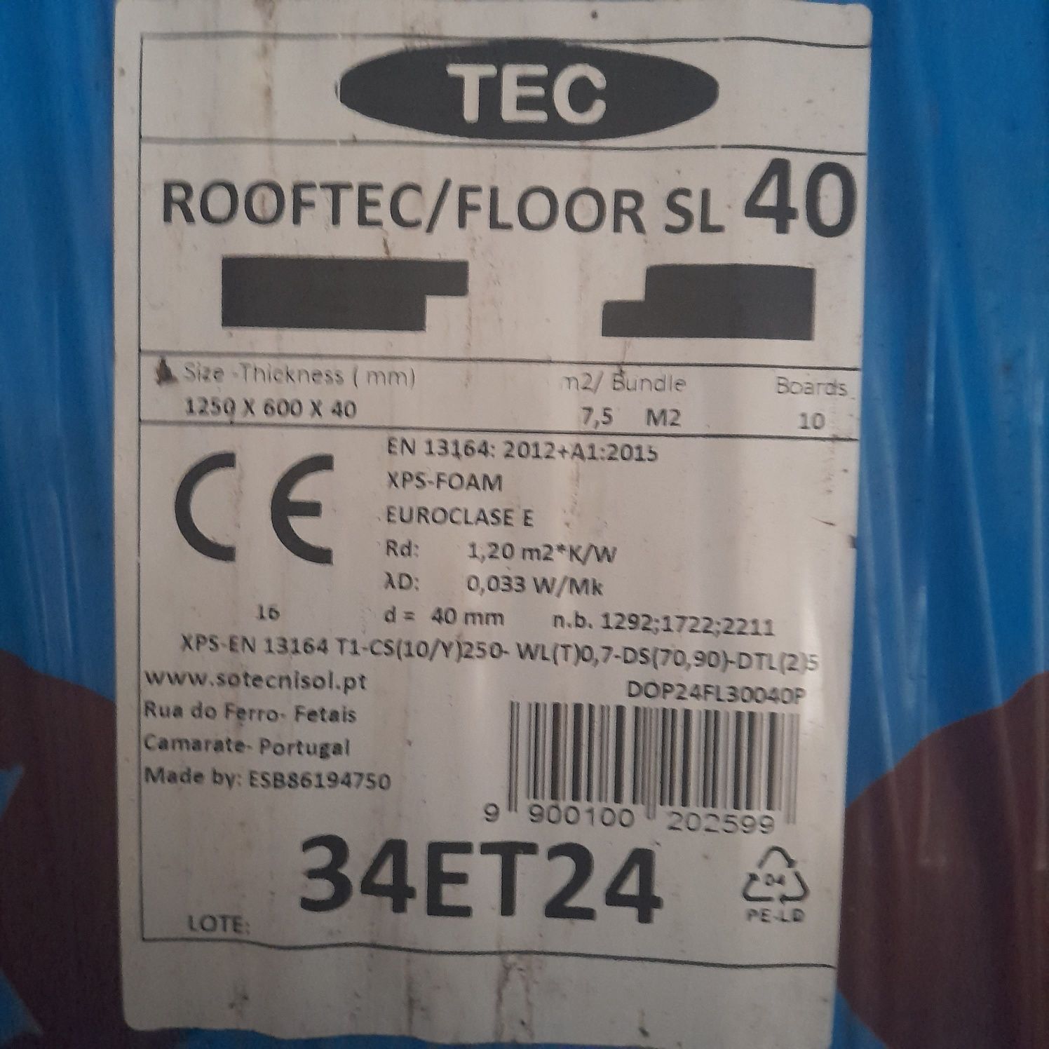Placas de roofmate em pombal