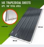 14x Blacha trapezowa ocynk 7 m² blacha na dach trapez antracyt