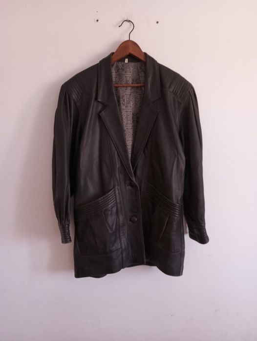 Casaco de Cabedal Made in Marrocos Tamanho L