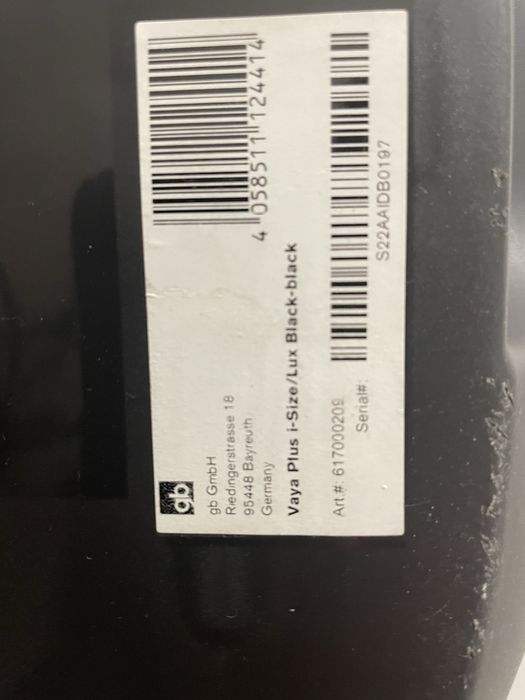 Fotelik Cybex GB Vaya 2 I-Size limitowana edycja - LUX!