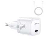 Ładowarka sieciowa Joyroom Jr-tcf02 Usb-c Pd 20w + kabel Usb-c - biała
