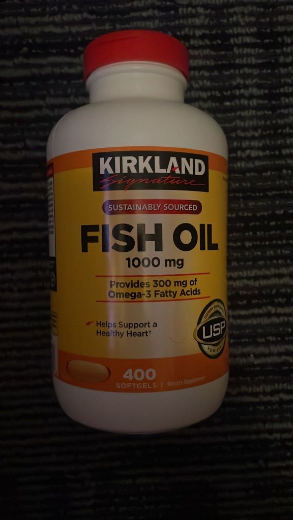 Kirkland Fish Oil Tran z ryb oceanicznych 1000mg 400 kapsułek