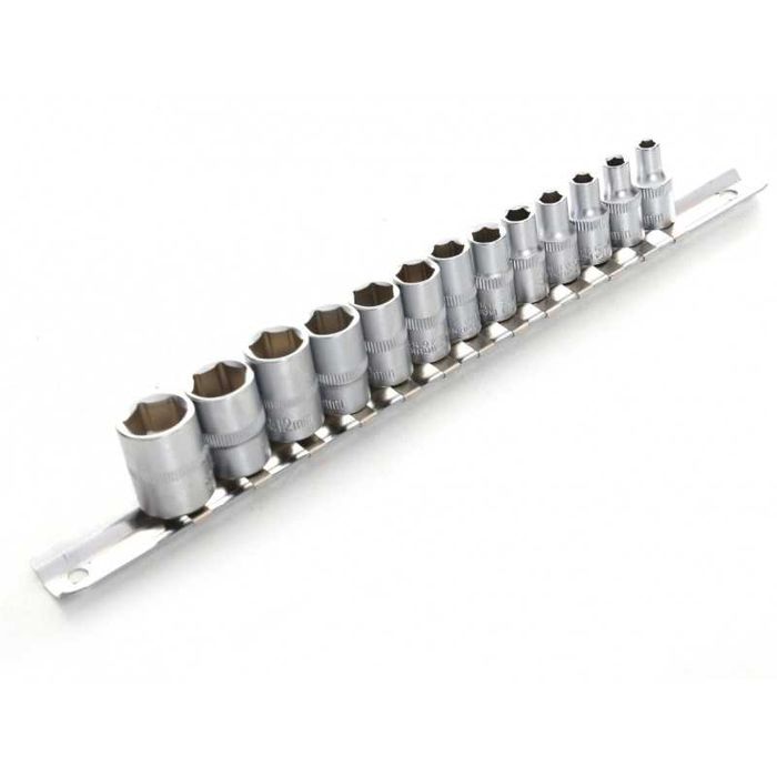 NASADKI KLUCZE zestaw KLUCZY NASADOWYCH 4-14 mm 1/4" 13 stal KD10229