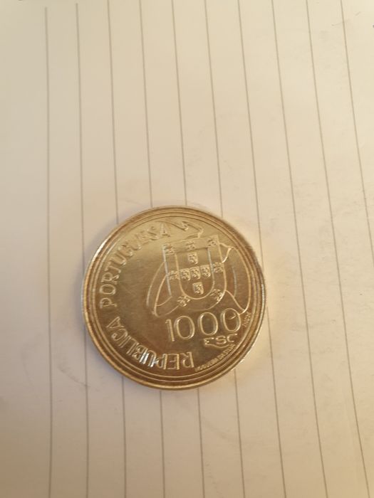 Moeda 1000 escudos tratado de Tordesilhas
