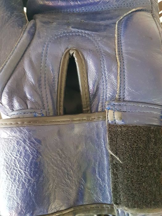 Luvas couro azul Raja Boxing