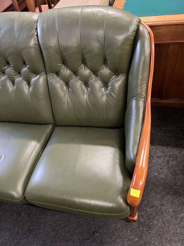 Sofa skórzana z szezlongiem/Komplet/Raty