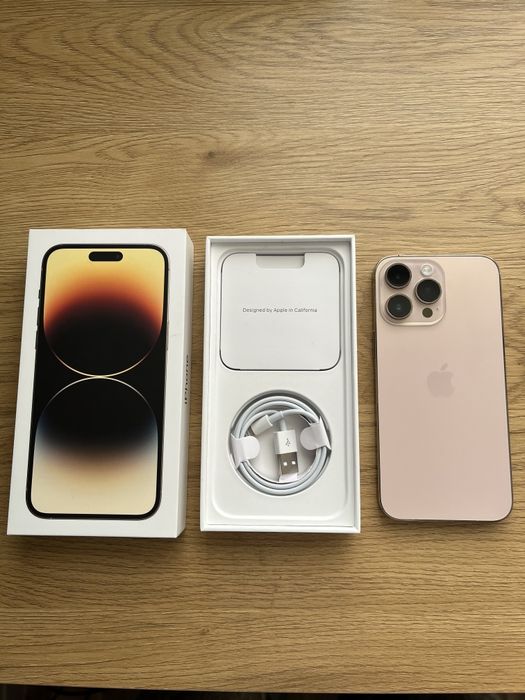 iPhone 14 Pro Max 256gb 100% Gold/Złoty | Stan Jak Nowy