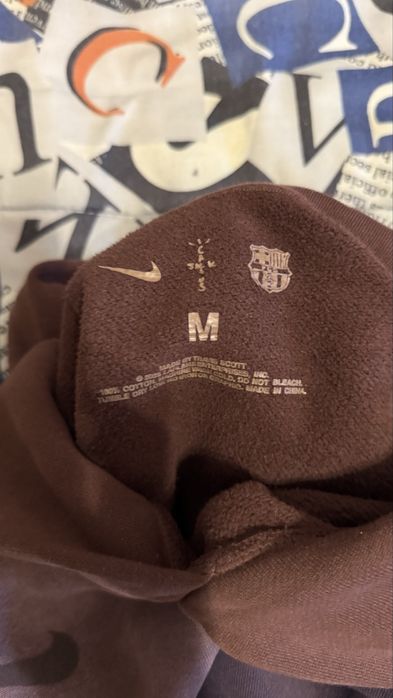 Оригінал! Travis Scott x Nike x FC Barcelona худі нова річ
