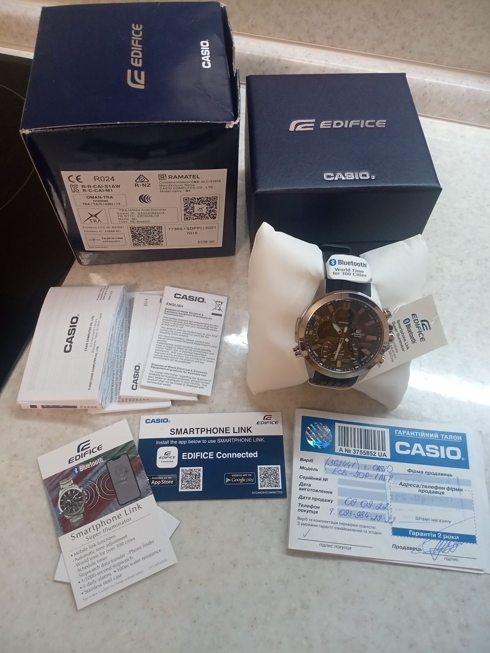 Часы CASIO ecb-30P-1AEF