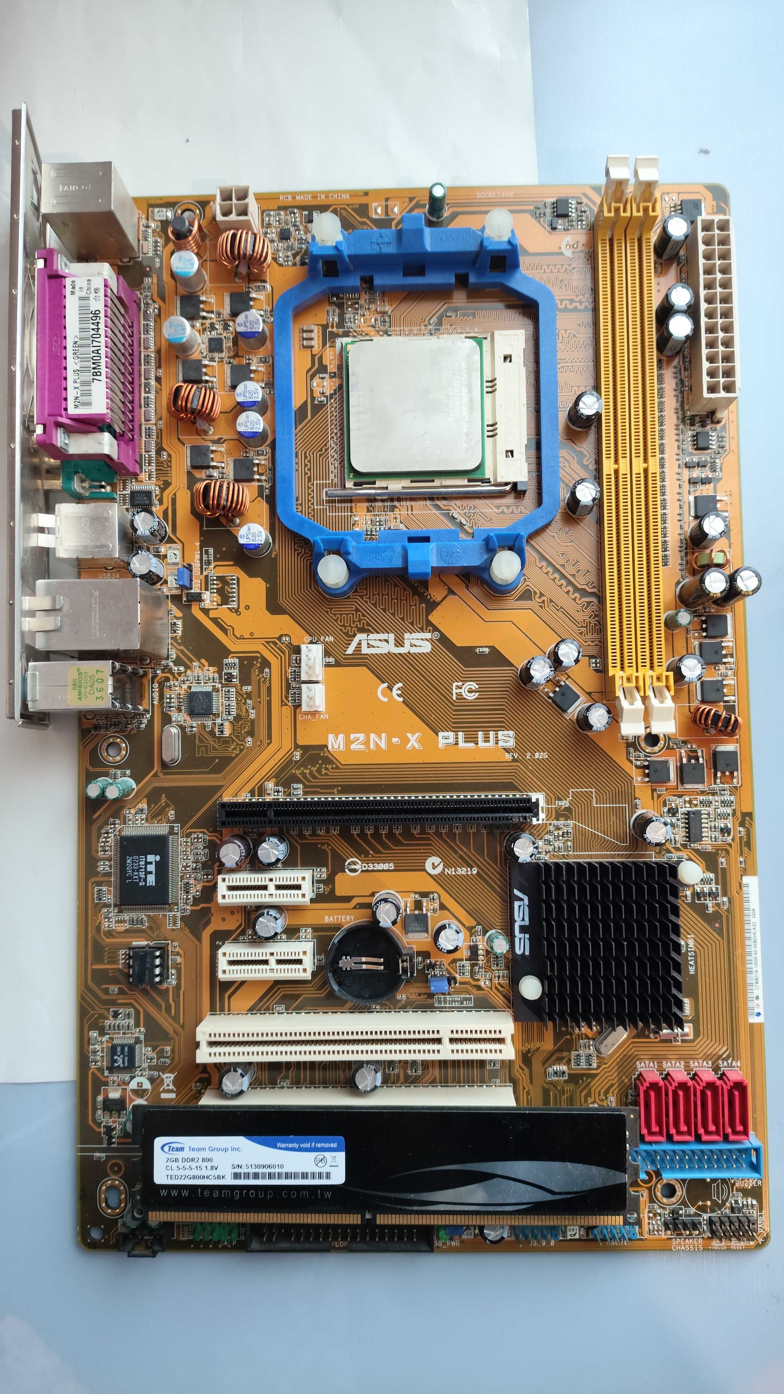 3 комплекти 17 Гб DDR2 AM2/AM3 материнка, проц