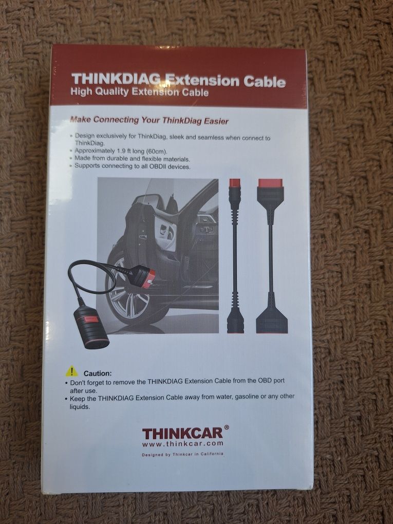 Кабель удленнітель ОБД2 THINKCAR
