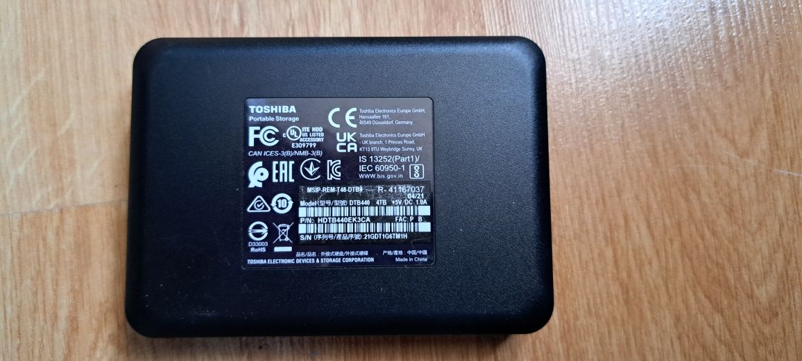 Dysk 4tb HDD USB 3.0 zewnętrzny Toshiba do TV konsoli ps4 ps5 xbox