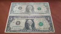 2 банкноты номиналом 1 $ (1 доллар США) (цена за обе)