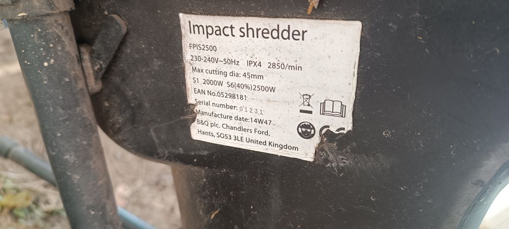 Rozdrabniacz, rebak gałęzi